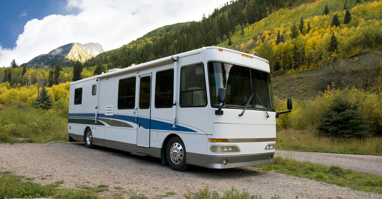 RV on the side of a road