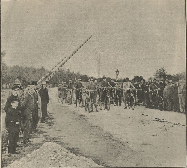 first bicycle race