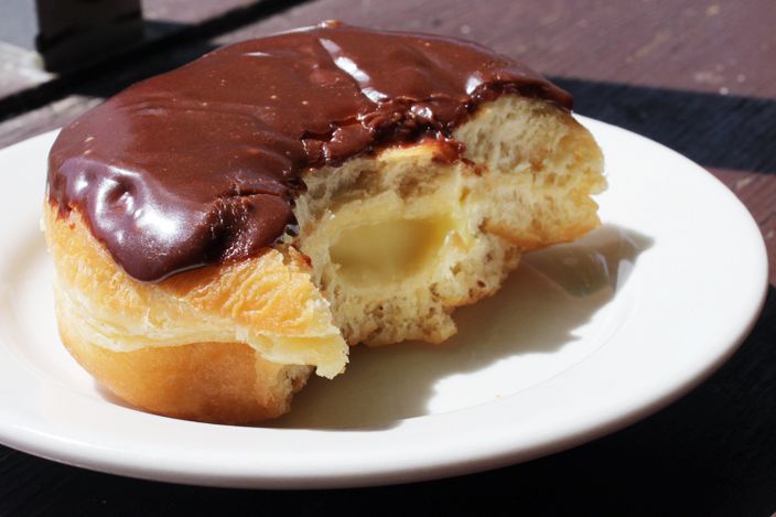 Boston cream donut