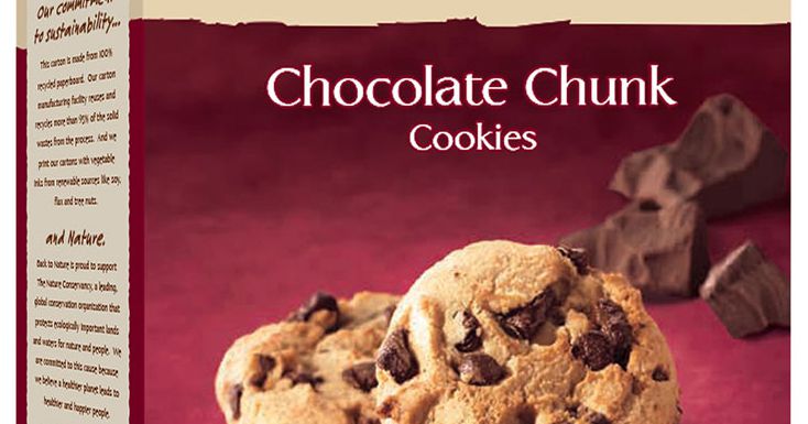 back to nature chocolate chunk cookies