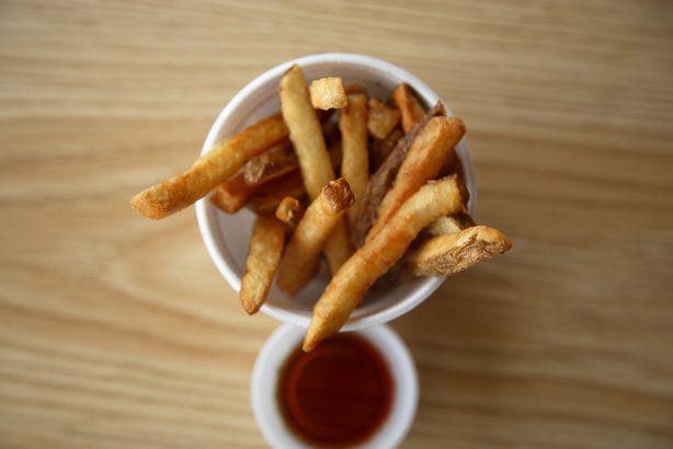 French fries with vinegar