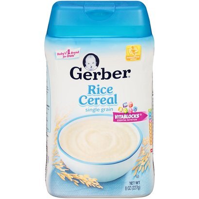 Gerber rice cereal