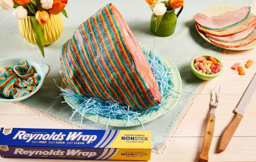Easter ham with candy