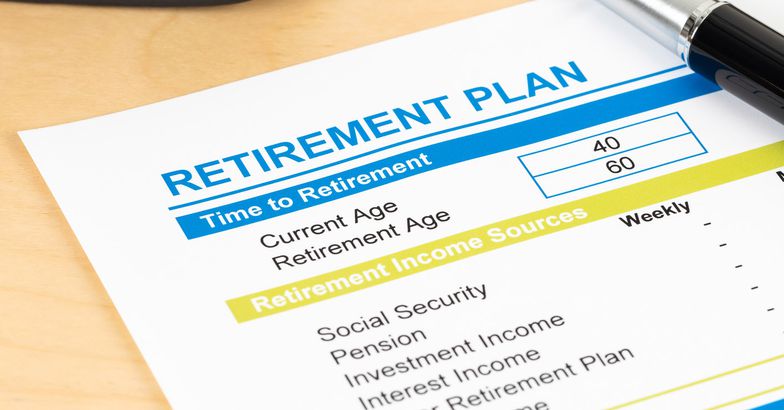 reitrement plan listing income sources including investment, social security, and pension