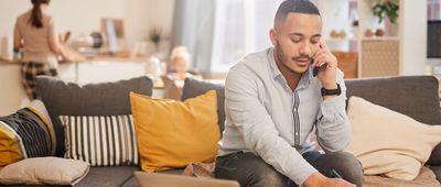 Father Working From Home