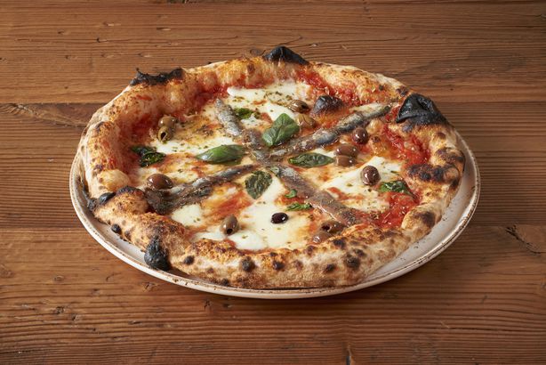Anchovies and Olives pizza