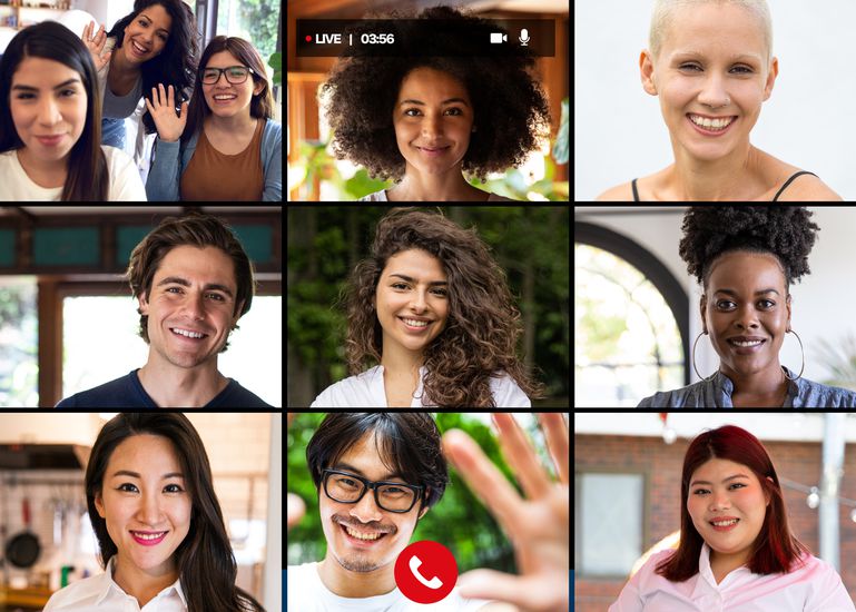 video chat gallery view