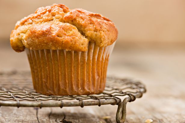 Pumpkin Muffin On A Vintage French Cooling Rack
