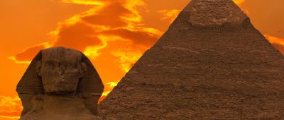 The Sphinx and Great Pyramid, Egypt