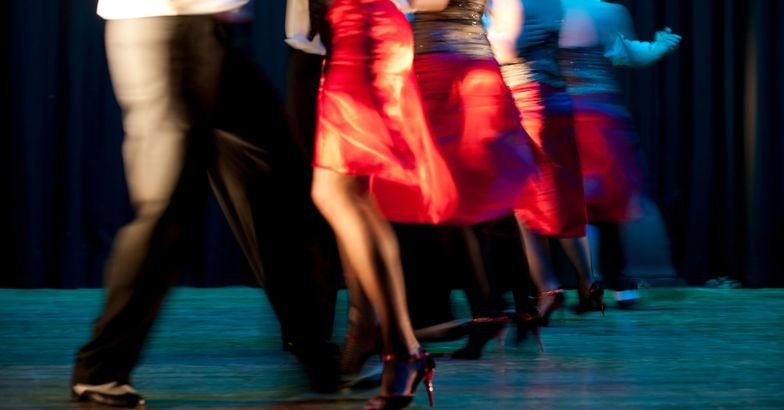salsa dancers on stage