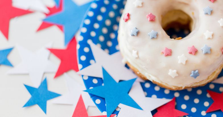 patriotic donut