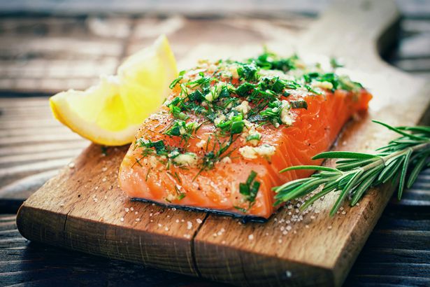 salmon with herbs