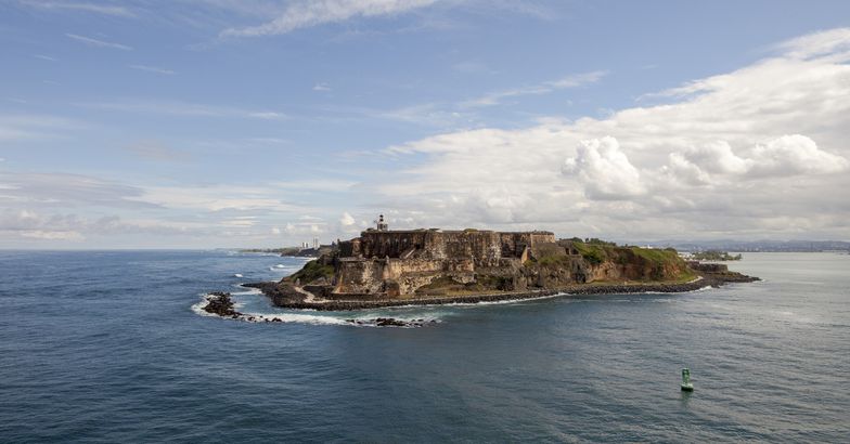aerial view of el morro castle