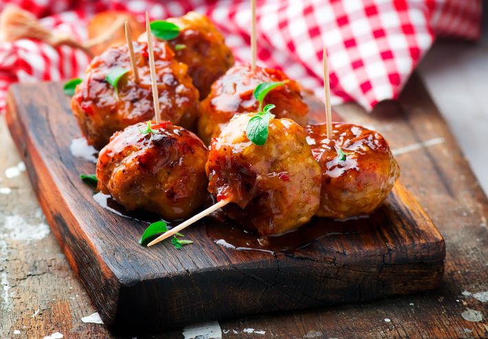 7. Easy baked meatballs
