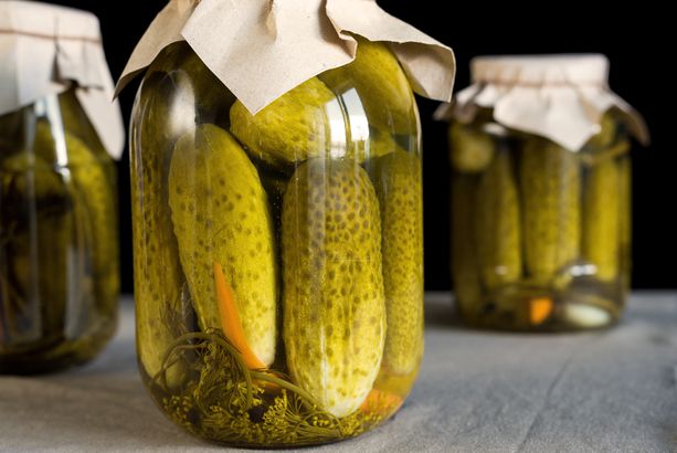 jars of pickles