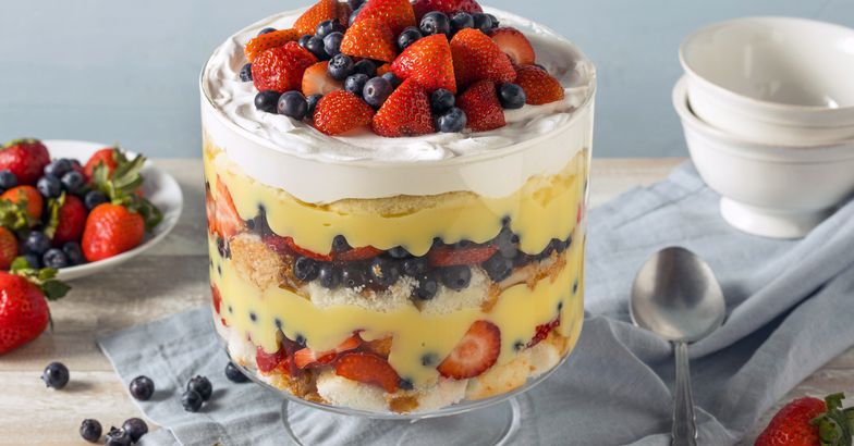 mixed berry trifle