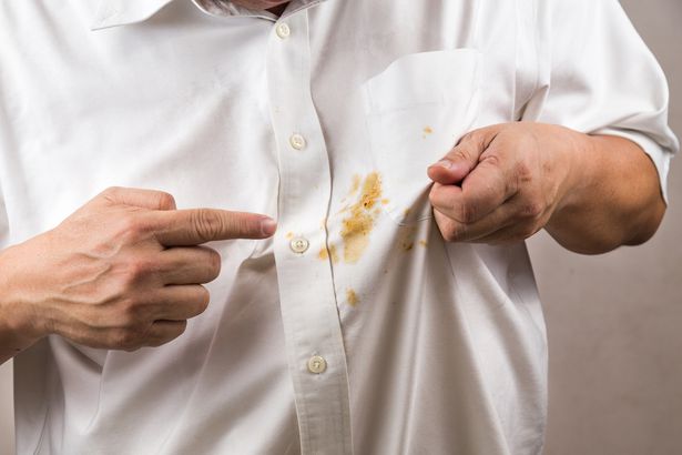 stain on clothing