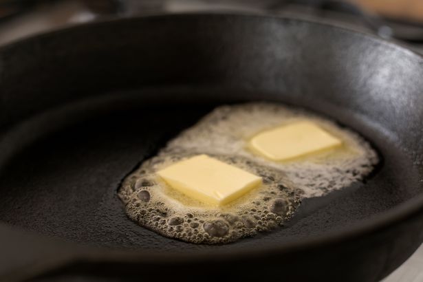 butter in a pan