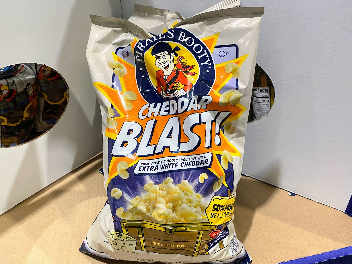 Pirate's booty cheddar blast popcorn costco