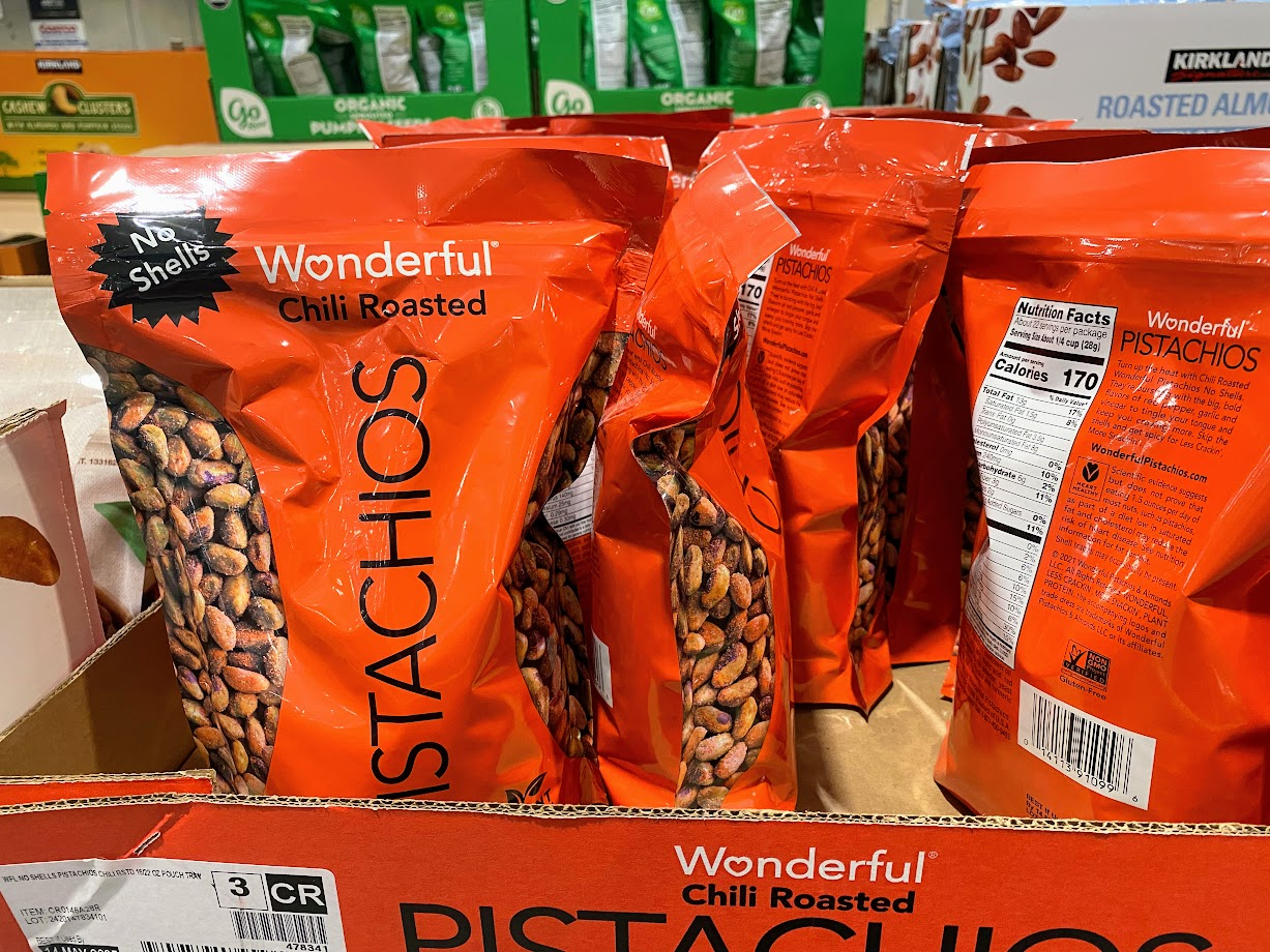Wonderful Pistachios chili roasted costco