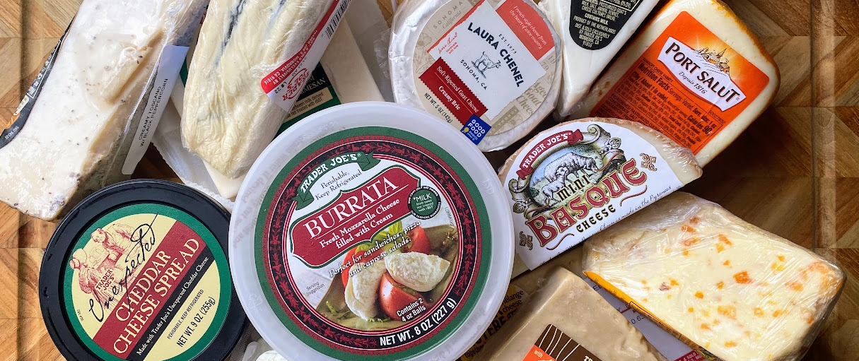 Trader Joe's cheeses cover photo