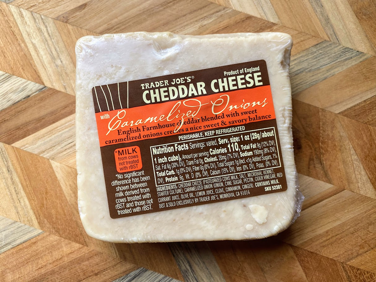 Trader Joe's caramelized onion cheddar