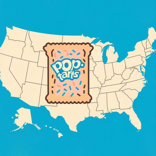pop-tarts US map A.I. art