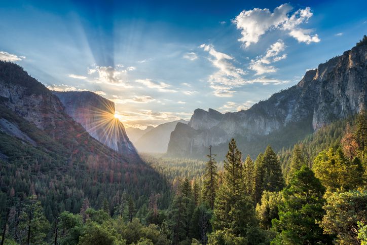 Sunrise over Yosemite